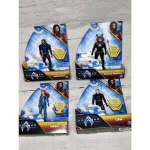 4" DC Aquaman Lot Of 4 Action Figure The Lost Kingdom NEW Black Mantra Aquaman